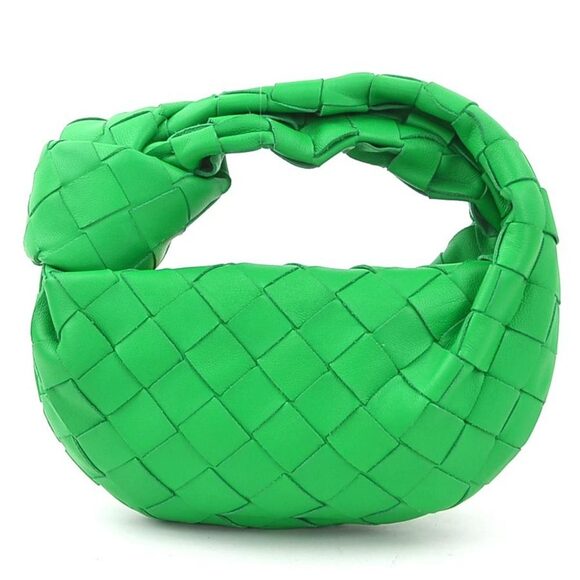 BOTTEGA VENETA Green Leather Intrecciato Bag - Picture 1 of 5